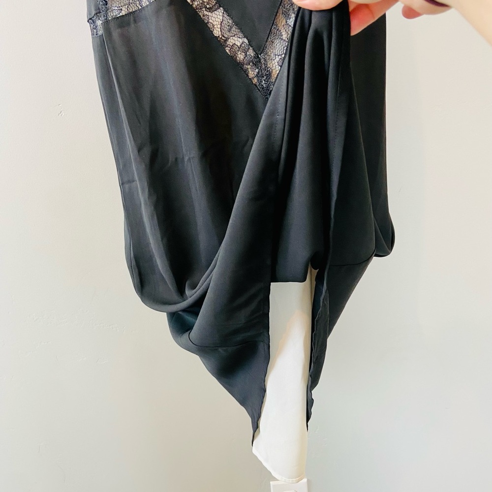 Express Embroided Cocktail Sleeveless Black Dress Size M - Picture 4 of 10